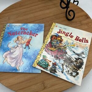2‎ Little Golden Books Christmas Jingle Bells & The Nutcracker